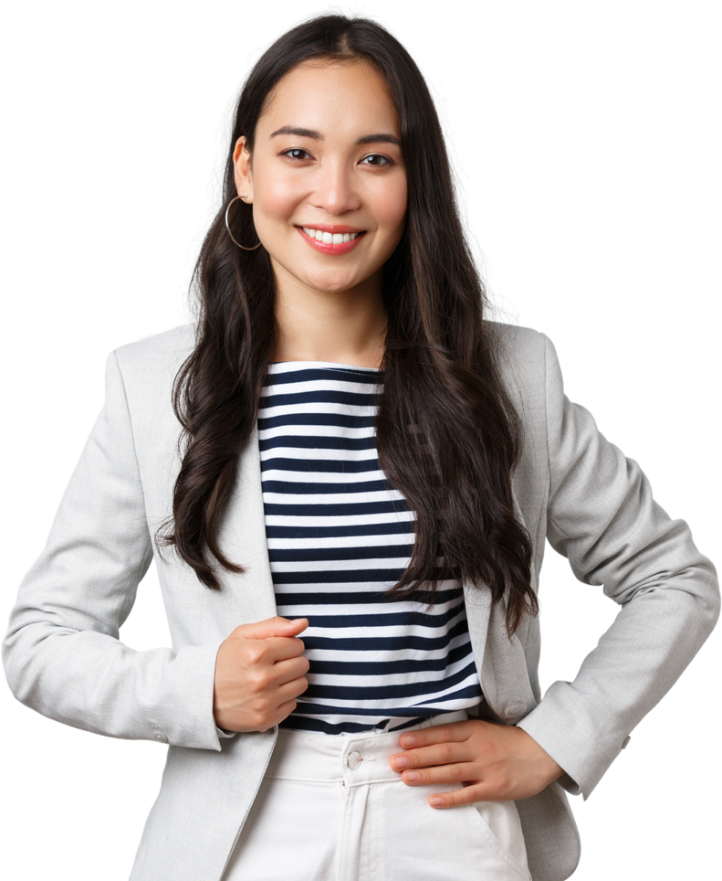 Portrait of a Smiling Office Lady